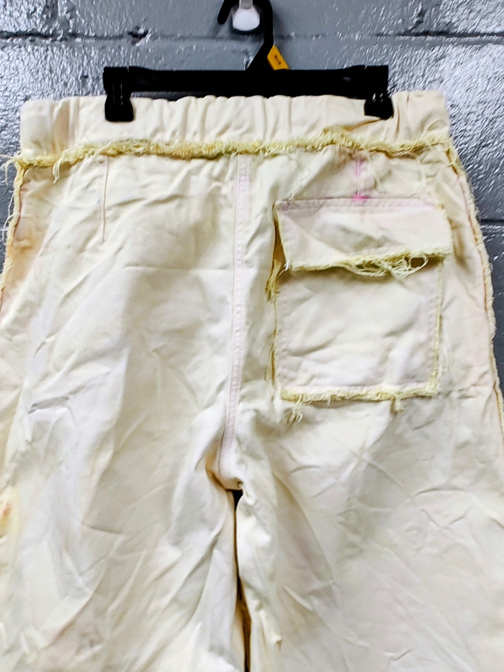 Dries Van Noten Woman's Cream Wide-Leg Color Spotch Jeans - Picture 4 of 6
